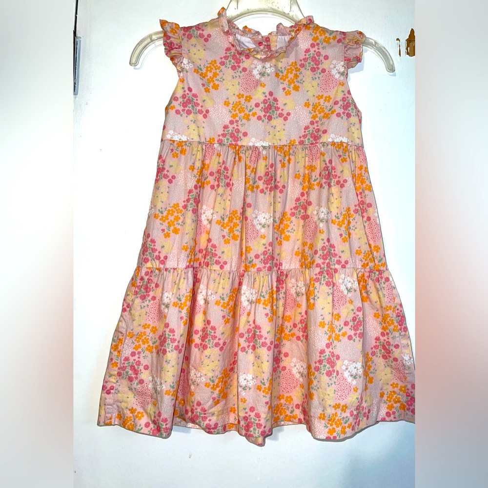 Little English girls floral dress, size 7, EUC